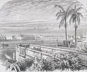 Manila, Filipiny, z „Galerii Geografii” ks. Thomasa Milnera, wydana ok. 1880 r.